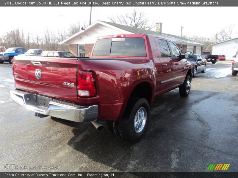 Deep Cherry Red Crystal Pearl / Dark Slate Gray/Medium Graystone 2011 Dodge Ram 3500 HD SLT Mega Cab 4x4 Dually