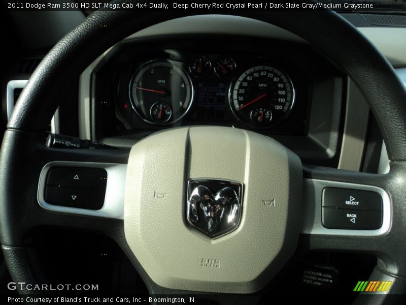 Deep Cherry Red Crystal Pearl / Dark Slate Gray/Medium Graystone 2011 Dodge Ram 3500 HD SLT Mega Cab 4x4 Dually