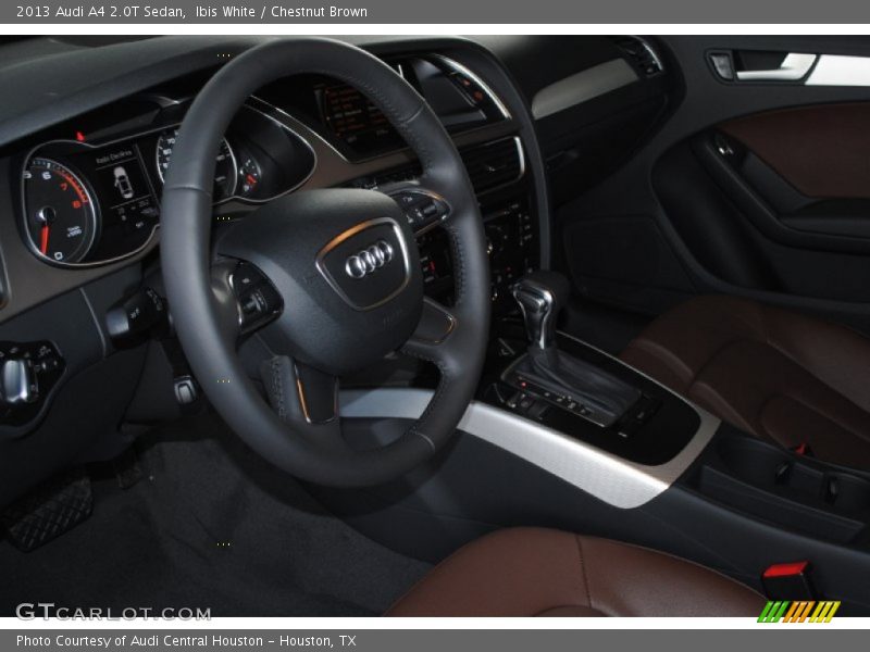 Ibis White / Chestnut Brown 2013 Audi A4 2.0T Sedan