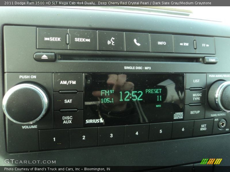 Audio System of 2011 Ram 3500 HD SLT Mega Cab 4x4 Dually