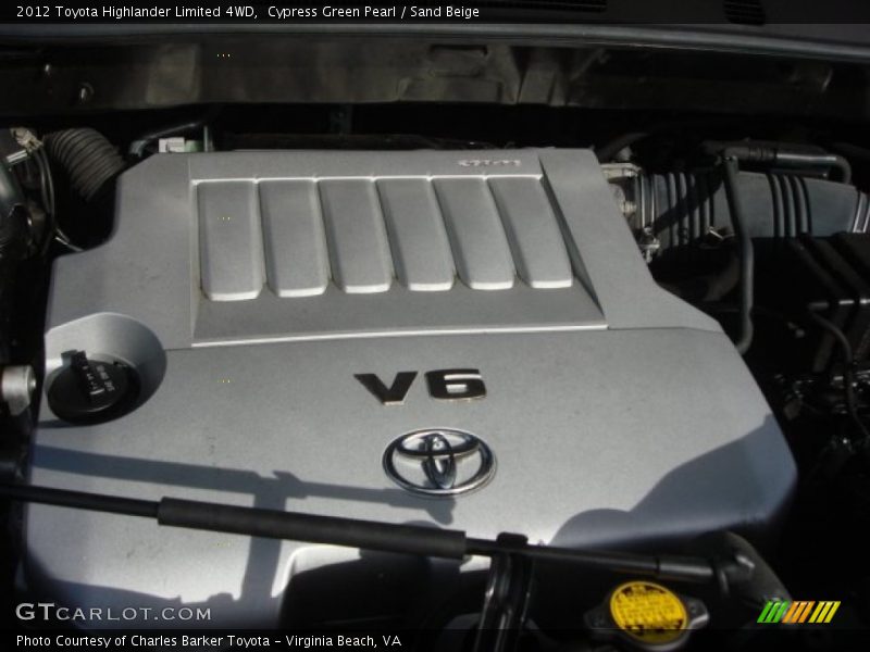 Cypress Green Pearl / Sand Beige 2012 Toyota Highlander Limited 4WD