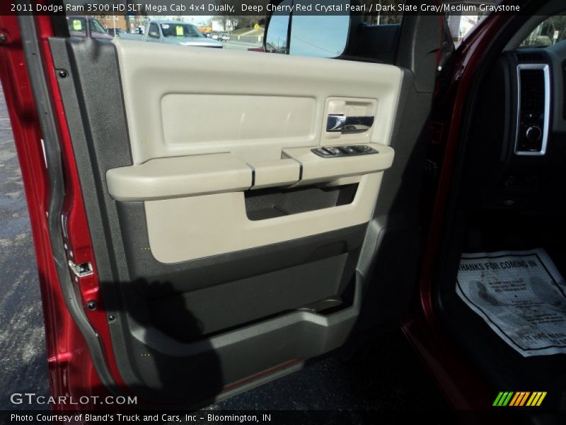 Deep Cherry Red Crystal Pearl / Dark Slate Gray/Medium Graystone 2011 Dodge Ram 3500 HD SLT Mega Cab 4x4 Dually