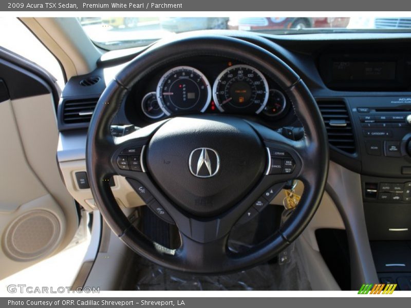 Premium White Pearl / Parchment 2009 Acura TSX Sedan