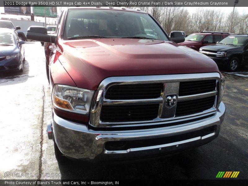 Deep Cherry Red Crystal Pearl / Dark Slate Gray/Medium Graystone 2011 Dodge Ram 3500 HD SLT Mega Cab 4x4 Dually