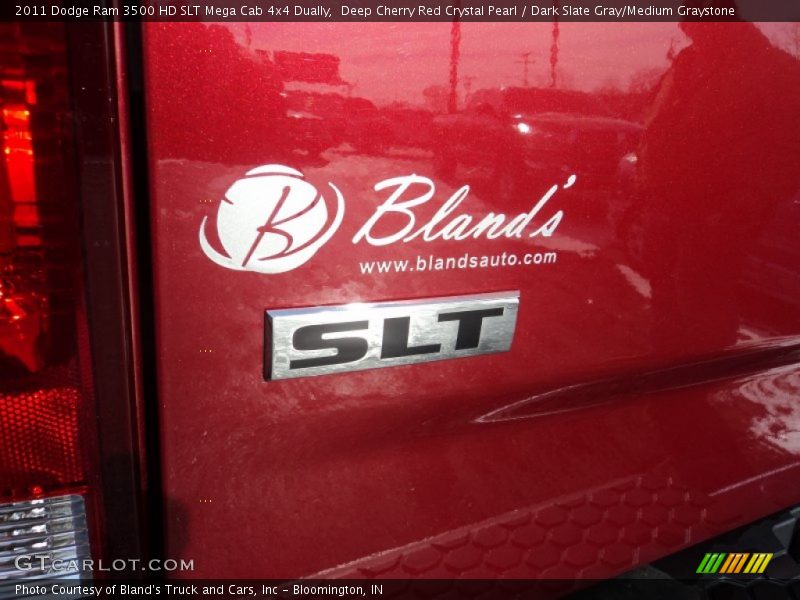 Deep Cherry Red Crystal Pearl / Dark Slate Gray/Medium Graystone 2011 Dodge Ram 3500 HD SLT Mega Cab 4x4 Dually