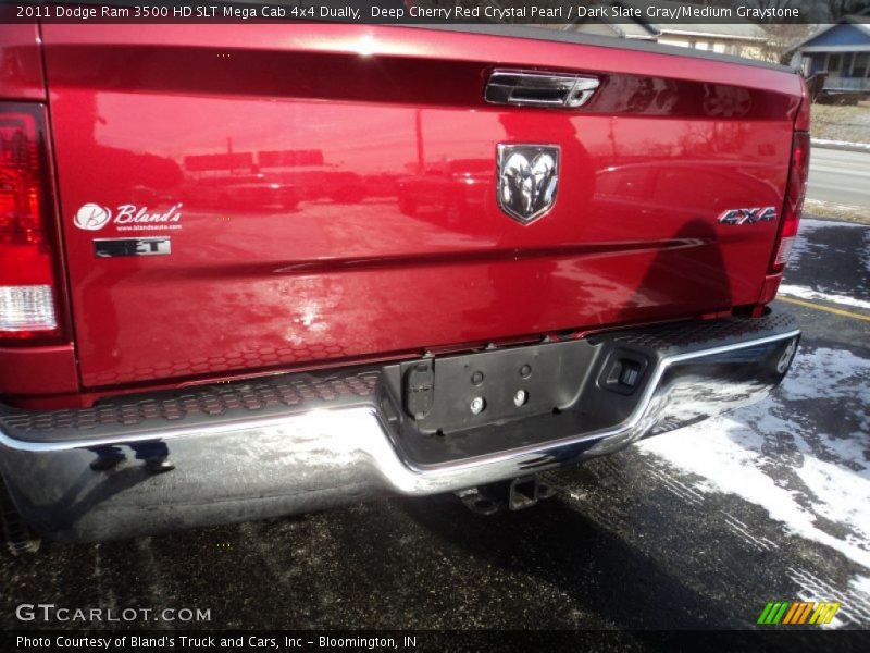 Deep Cherry Red Crystal Pearl / Dark Slate Gray/Medium Graystone 2011 Dodge Ram 3500 HD SLT Mega Cab 4x4 Dually