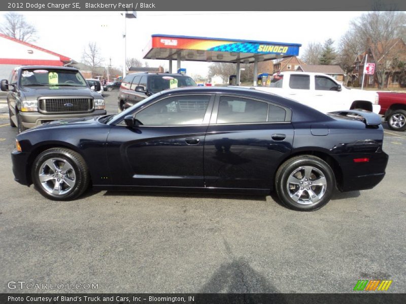 Blackberry Pearl / Black 2012 Dodge Charger SE