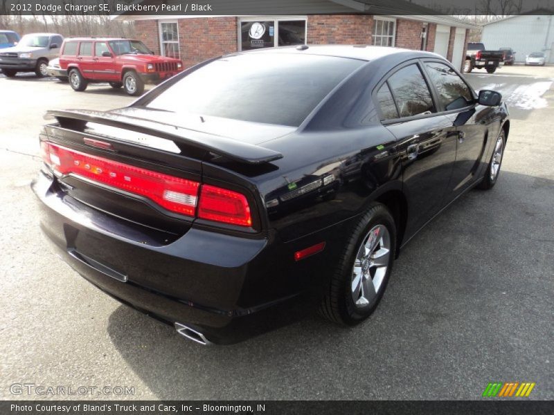 Blackberry Pearl / Black 2012 Dodge Charger SE