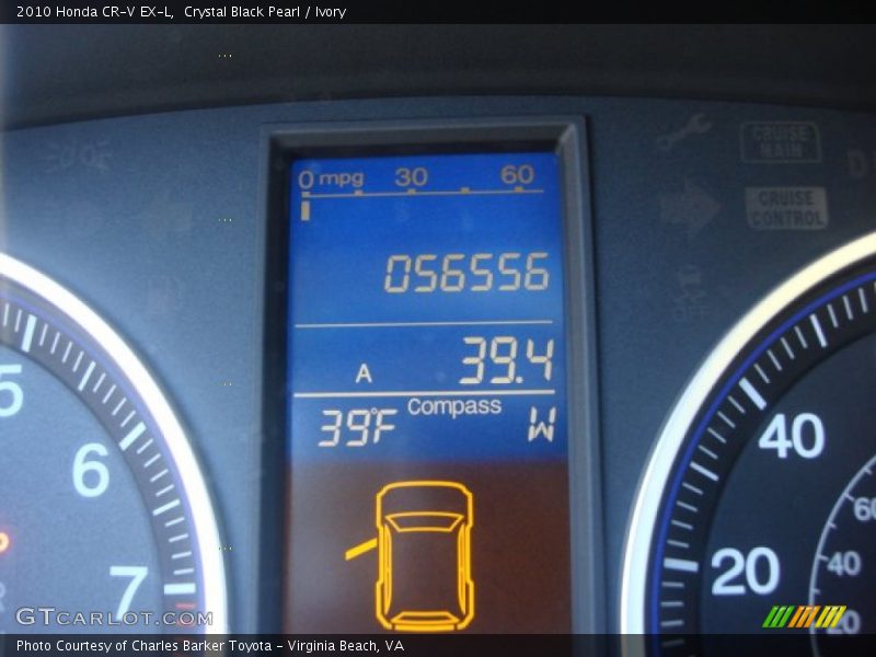 Crystal Black Pearl / Ivory 2010 Honda CR-V EX-L