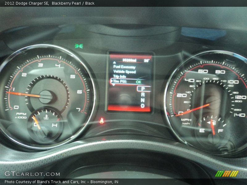 Blackberry Pearl / Black 2012 Dodge Charger SE