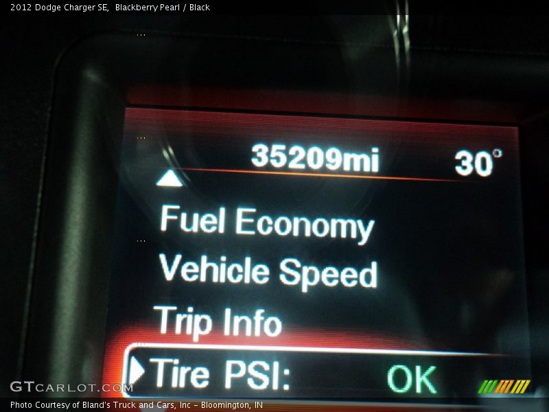 Blackberry Pearl / Black 2012 Dodge Charger SE