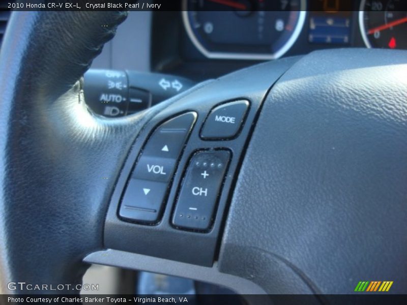 Crystal Black Pearl / Ivory 2010 Honda CR-V EX-L