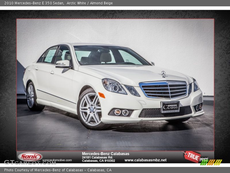 Arctic White / Almond Beige 2010 Mercedes-Benz E 350 Sedan