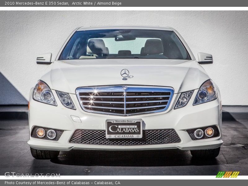 Arctic White / Almond Beige 2010 Mercedes-Benz E 350 Sedan