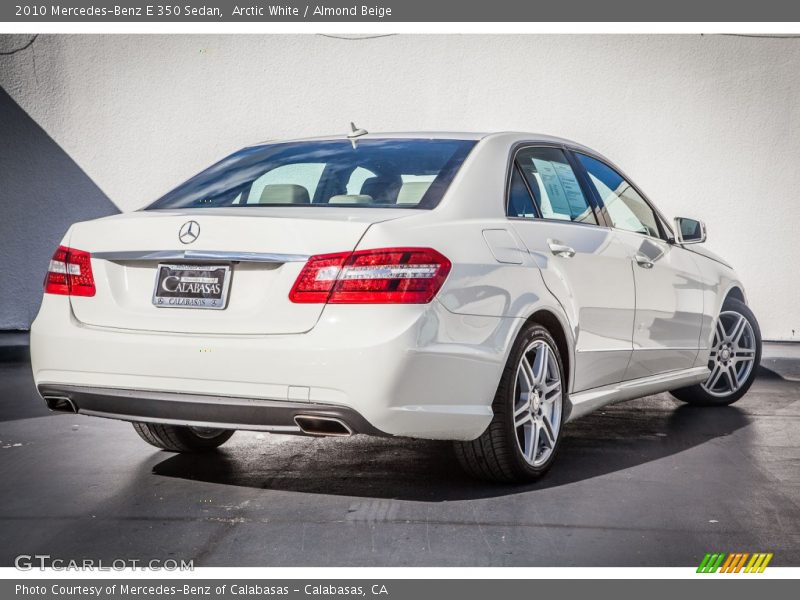 Arctic White / Almond Beige 2010 Mercedes-Benz E 350 Sedan