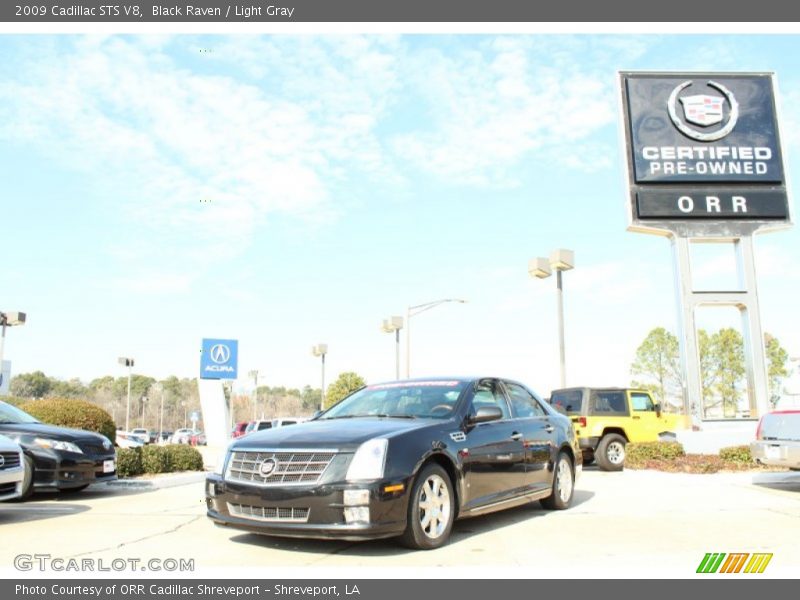 Black Raven / Light Gray 2009 Cadillac STS V8