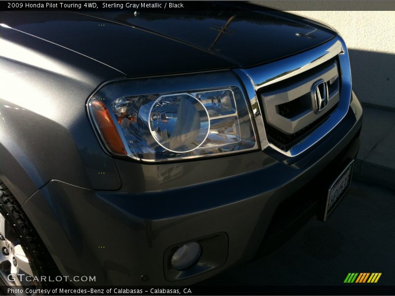 Sterling Gray Metallic / Black 2009 Honda Pilot Touring 4WD