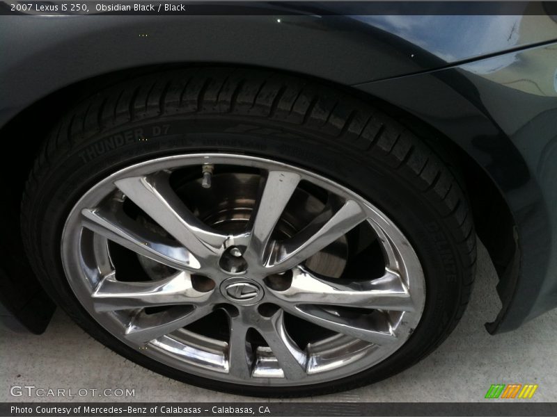 Obsidian Black / Black 2007 Lexus IS 250