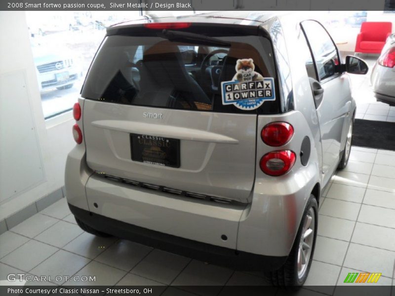 Silver Metallic / Design Black 2008 Smart fortwo passion coupe