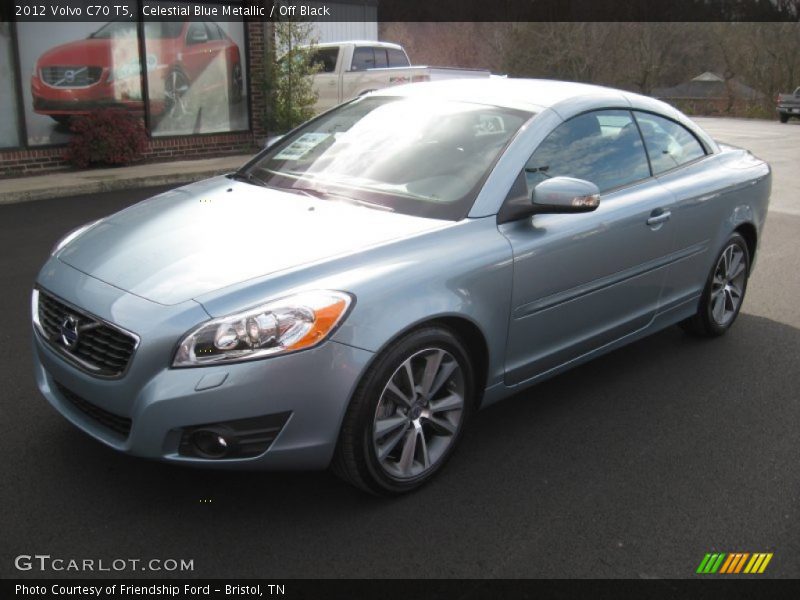 Celestial Blue Metallic / Off Black 2012 Volvo C70 T5