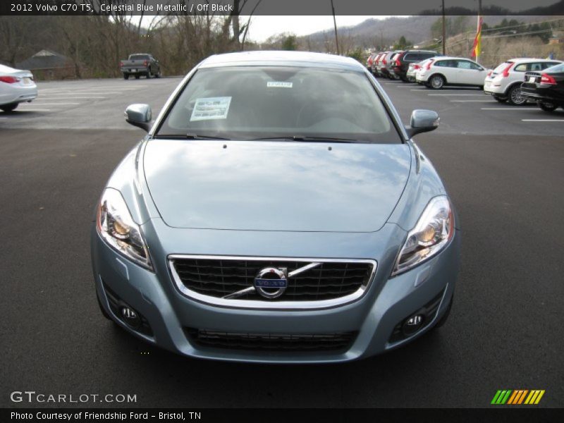 Celestial Blue Metallic / Off Black 2012 Volvo C70 T5