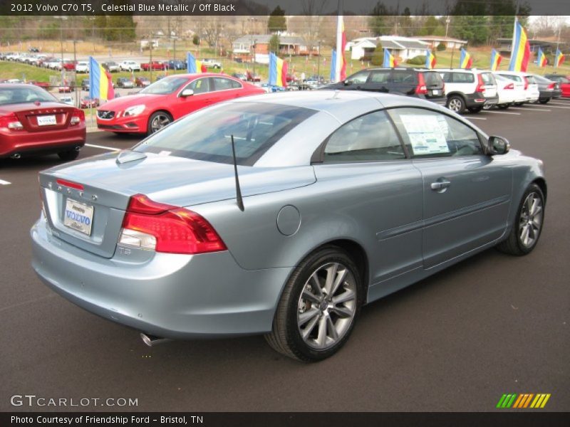 Celestial Blue Metallic / Off Black 2012 Volvo C70 T5