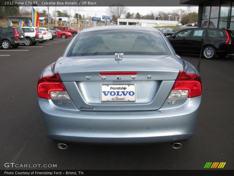 Celestial Blue Metallic / Off Black 2012 Volvo C70 T5