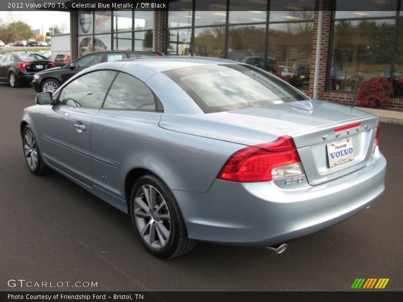 Celestial Blue Metallic / Off Black 2012 Volvo C70 T5