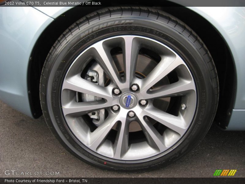 Celestial Blue Metallic / Off Black 2012 Volvo C70 T5