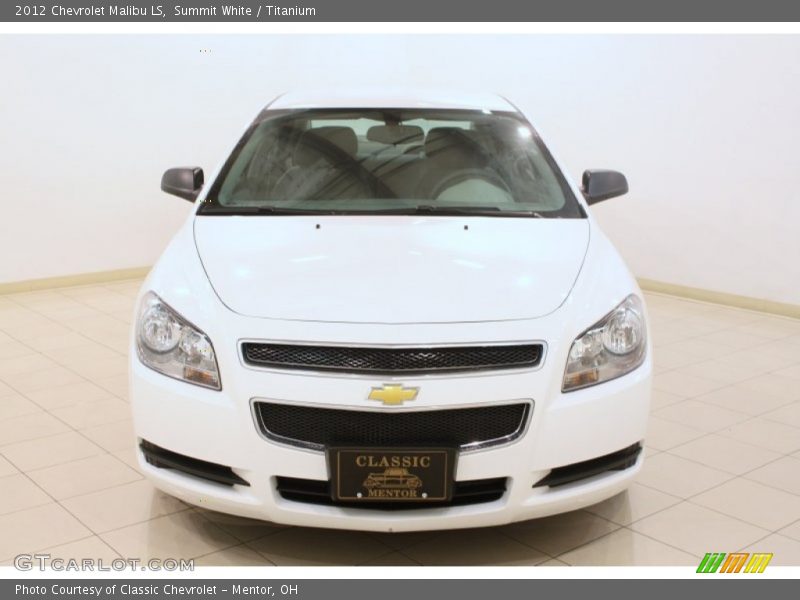 Summit White / Titanium 2012 Chevrolet Malibu LS