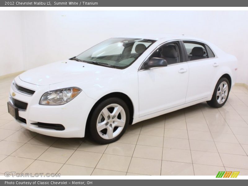 Summit White / Titanium 2012 Chevrolet Malibu LS