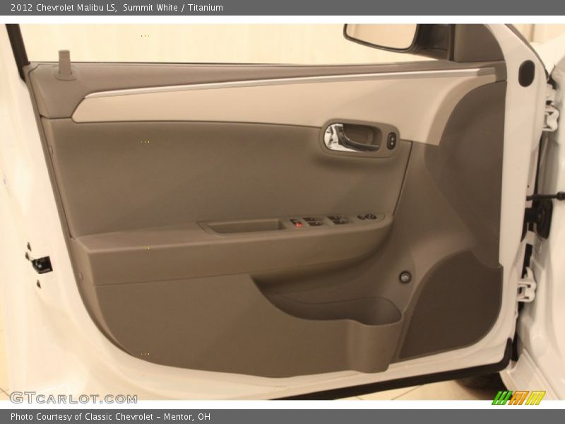 Summit White / Titanium 2012 Chevrolet Malibu LS
