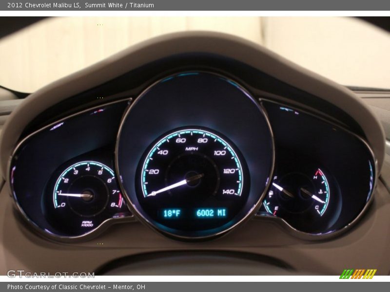 Summit White / Titanium 2012 Chevrolet Malibu LS