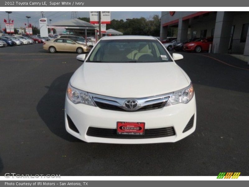 Super White / Ivory 2012 Toyota Camry LE