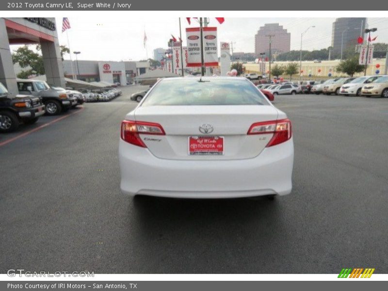 Super White / Ivory 2012 Toyota Camry LE