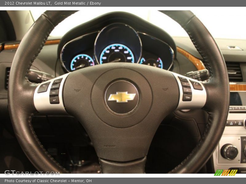 Gold Mist Metallic / Ebony 2012 Chevrolet Malibu LT