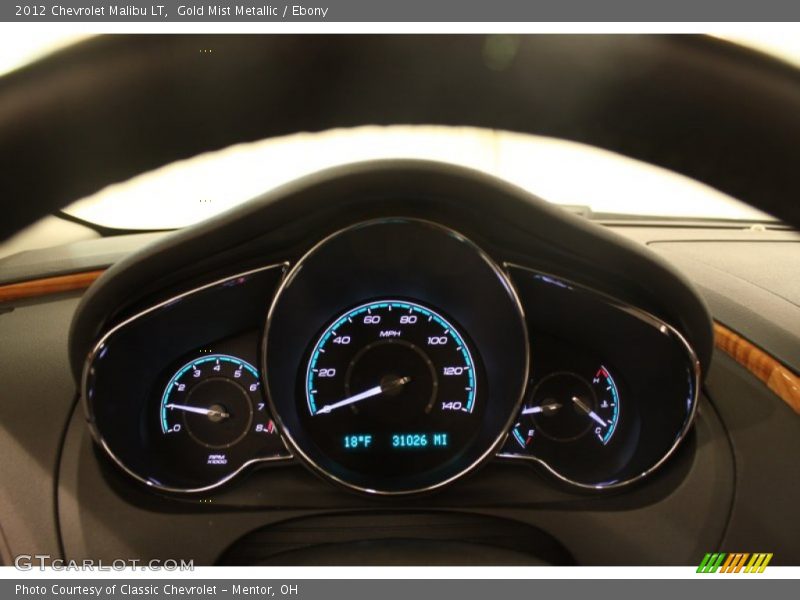 Gold Mist Metallic / Ebony 2012 Chevrolet Malibu LT