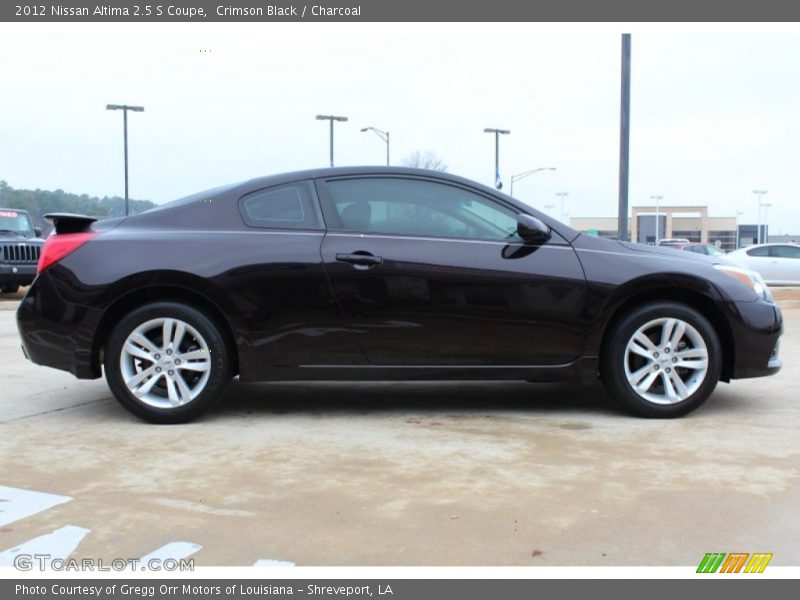 Crimson Black / Charcoal 2012 Nissan Altima 2.5 S Coupe