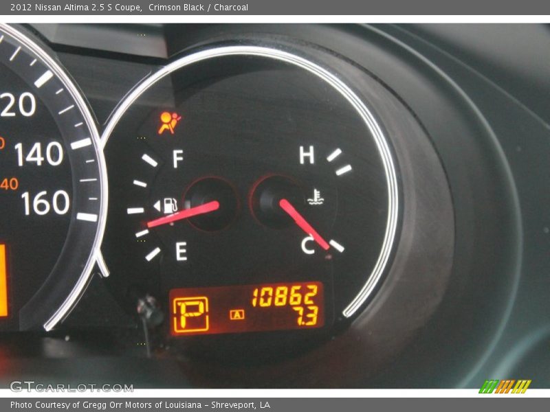 Crimson Black / Charcoal 2012 Nissan Altima 2.5 S Coupe