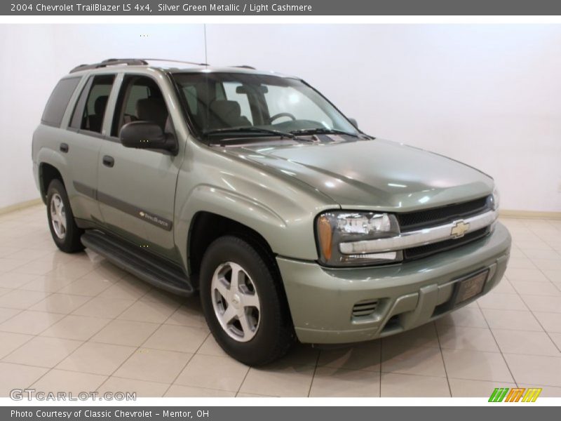 Silver Green Metallic / Light Cashmere 2004 Chevrolet TrailBlazer LS 4x4