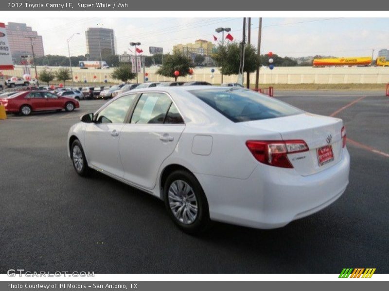 Super White / Ash 2012 Toyota Camry LE
