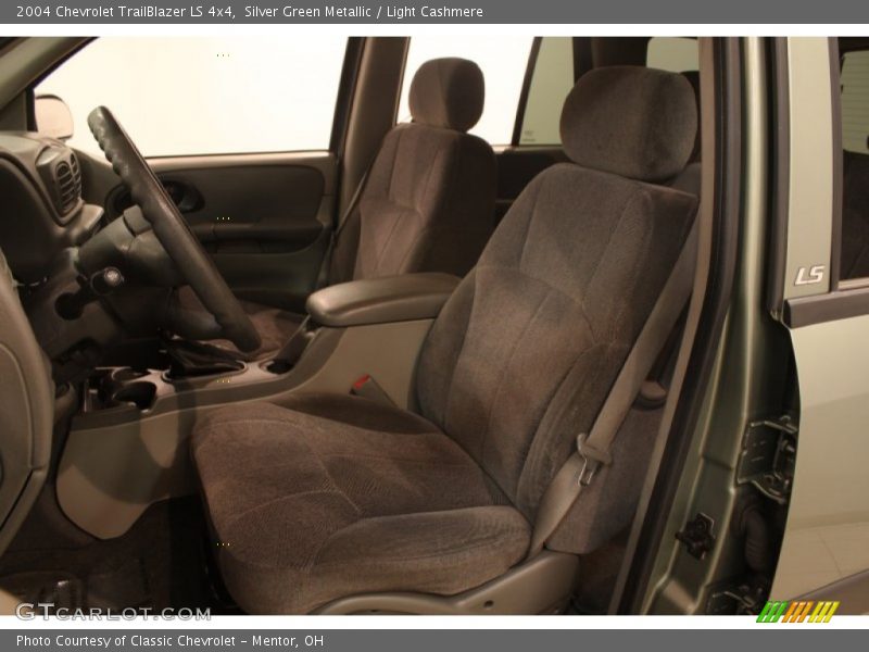 Silver Green Metallic / Light Cashmere 2004 Chevrolet TrailBlazer LS 4x4