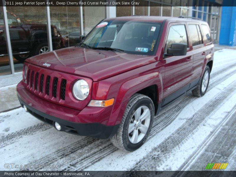 Deep Cherry Red Crystal Pearl / Dark Slate Gray 2011 Jeep Patriot Sport 4x4