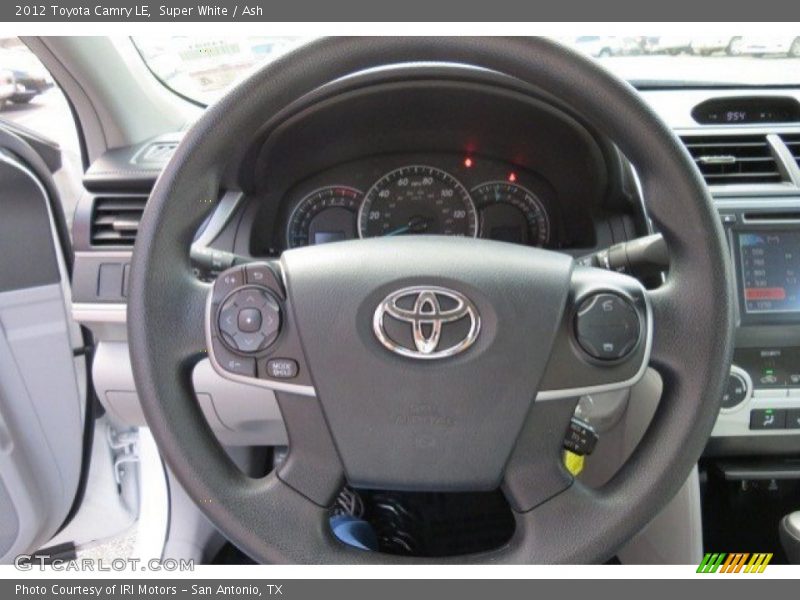 Super White / Ash 2012 Toyota Camry LE