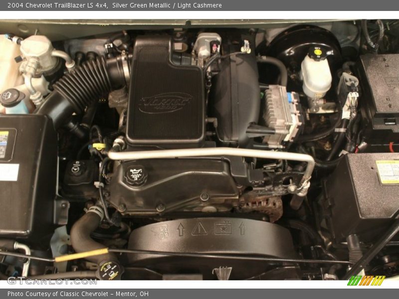 Silver Green Metallic / Light Cashmere 2004 Chevrolet TrailBlazer LS 4x4