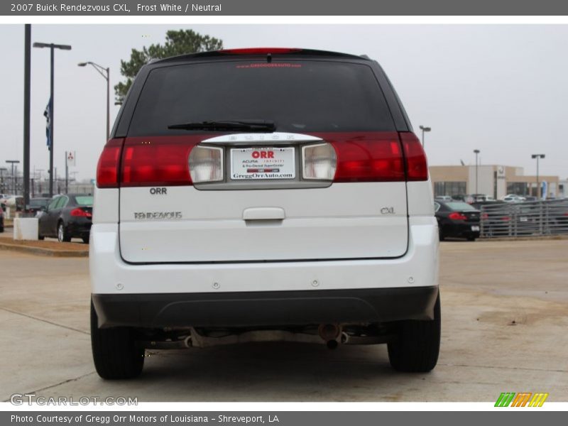 Frost White / Neutral 2007 Buick Rendezvous CXL