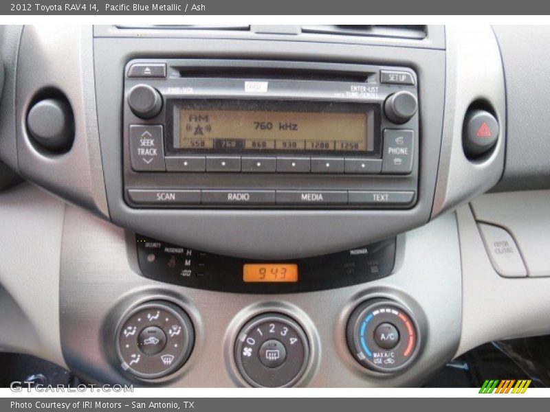 Pacific Blue Metallic / Ash 2012 Toyota RAV4 I4