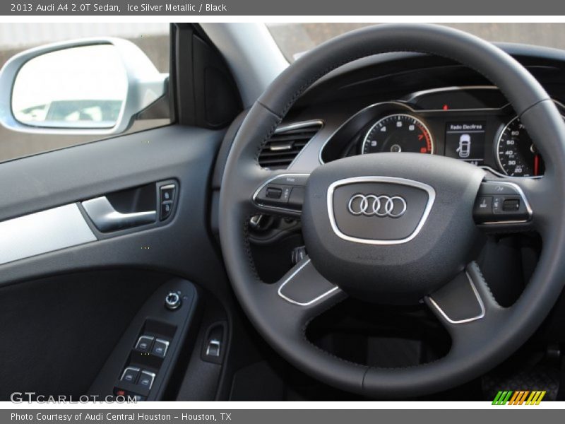 Ice Silver Metallic / Black 2013 Audi A4 2.0T Sedan