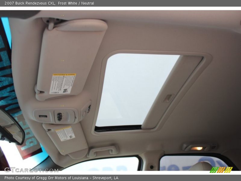 Frost White / Neutral 2007 Buick Rendezvous CXL