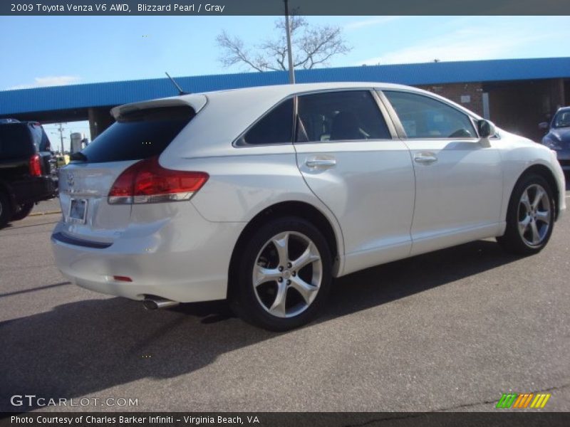 Blizzard Pearl / Gray 2009 Toyota Venza V6 AWD